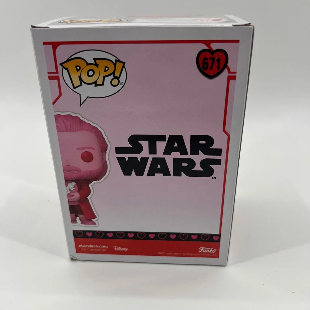 Funko Pop‎ Star Wars Obi-Wan Kenobi 671 Valentines Day Pink Vinyl Bobblehead
